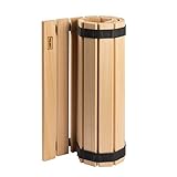 VIAMO® Sauna Bodenrost Rollrost Fussmatte aus Abachiholz 79,5 x 39,5