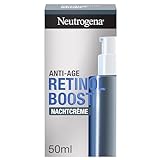 Neutrogena Retinol Boost Nachtcreme (50 ml), leichte Anti Aging Gesichtscreme mit Retinol, feuchtigkeitsspendende Gesichtspflege bekämpft sichtbare Zeichen der Hautalterung