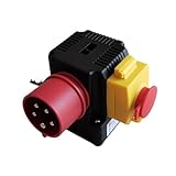 WEboL Elektromagnetischer Schalter, europäische Schalter-Stecker-Kombination, dreiphasiger industrieller Not-Aus-Schalter KOA1L AC400V S