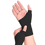 Therapie-Arthritis-Kompressionshandschuhe, fingerloser Handschuh mit Gel, bequeme Karpaltunnelschiene zur Linderung von Schmerzen in Hand, Handgelenk, Daumen und Gelenk