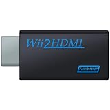 wii hdmi Adapter Wii zu HDMI 720p/1080P HD Konverter Adapter hdmi Adapter für wii Mit 3,5-mm-Audio-Anschluss und -Ausgang Geeignet für Nintendo wii u, wii-Spiele, wii-Anschlüsse, TV-Monitore,