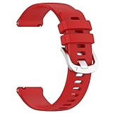 Ersatzarmband Kompatibel mit Fossile Q Venture Gen 3/Gen 4 Armband, Weiches Uhrenarmband Sports Watch Armbänder für Damen Herren (Rot)