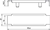 COSMO Dekorclip Heizkörper Typ 21 verkehrsweiss RAL9016 (2 Stück) CND21WEN