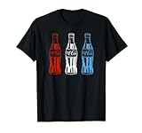 Coca-Cola Triple Americana Bottles Outline T-S