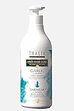 Thalia Knoblauch & Ginseng Shampoo 500ml, Anti-Haarausfall Shampoo, geruchsneutral, für Männer und Frauen, ohne Silikon, VEGAN, beruhigt die Kopfhaut, Naturprodukt, 100% natü