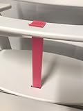 Schrittgurt Riemen für Hochstuhl in Pink, Gurtriemen kompatibel mit Hauck Alpha und Beta Roba Sit Up Flex