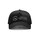 MERCEDES AMG PETRONAS Formula One Team - Offizielle Formel 1 Merchandise Kollektion - Stealth Racer Mütze - Schwarz - Erwachsene - Einheitsgröß