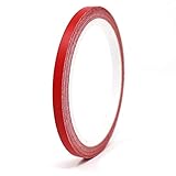 Finest Folia 10 Meter (0,79€/Meter) Matt Zierstreifen Auto Motorrad Boot Modellbau Basteln DIY Deko Dekorstreifen Seitenstreifen Klebestreifen (Rot Matt, 3mm Breite)