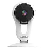 ANTELA Überwachungskamera WLAN IP Kamera 1080P Innen, 2 Wege Audio, Bewegungserkennung, Nachtsicht, Speicherung auf MicroSD-Karte/Cloud, Kompatibel mit Alexa, Google Assistant, App