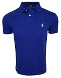 Polo Ralph Lauren Herren-Poloshirt, enganliegend, Netzstoff - Blau - X-Groß