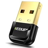 EDUP USB-Bluetooth-Adapter für PC, BT 5.3 Bluetooth-Dongle-Empfänger, unterstützt Windows 11/10/8.1, Plug-and-Play für Desktop, Laptop, Maus, Tastatur, Drucker, Headsets, Lautsprecher, PS4/XBOX-C