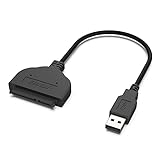 BENFEI SATA auf USB-Kabel, USB 3.0 auf SATA III Festplatten-Adapter, kompatibel für 2,5 Zoll HDD und SSD
