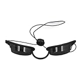 Naroote Haarentfernungsbrille, Langlebige, Langlebige Schutzbrille für Schönheitssalons, Ergonomische Klare Sicht, Stoßfest Zum Markieren (BLACK)