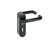 Hörmann FS Drückergarnitur D-110 Kurzschild für BB/PZ schwarz PPN (Feuerschutz-Drückergarnitur für Feuerschutztür/Mehrzwecktür H8-5 / Quadro/MZ) 545970