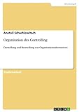 Organisation des Controlling: Darstellung und Beurteilung von Org