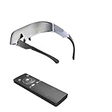 3D-AR/VR-Smart-Videobrille, großer Vision-Bildschirm mit 4K-Bildqualität, tragbare Filmspiele-Anzeige, Private Theaterbrille (Color : 512GB Black)