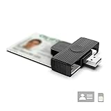 Militärischer USB-Smart-Card-Reader, Adapter für CAC-Kartenleser, gemeinsamer Zugriff auf USB-Kartenleser Militär/CAC, PIV-Kartenleser für Windows XP/Vista/7/8/11, Mac OS