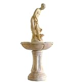 STILISTA® Gartenbrunnen Modell Aphrodite Springbrunnen 55 x 55 x 118 cm Brunnen inkl. Pump