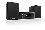 Denon CEOL N-11DAB Kompaktanlage, HiFi Verstärker mit Lautsprechern, CD-Player, Musikstreaming, HEOS Multiroom, Bluetooth, WLAN, AirPlay 2, Alexa Kompatibel, 2 Optische TV-Eingänge, DAB+ R