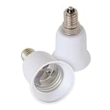1 Stück Lampensockel Adapter Konverter Sockeladapter für Fassung E14 E27 GU10 B22 für LED Halogen und Energiesparlampen (E14 auf E27)