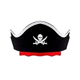 kwoifioy Piratenhut Haarband Augenklappe Halloween Cosplay Party Kostüm Festival Urlaub Requisiten Rollenspiel Kleid Kopfzubehör Piraten Kopfbedeckung Piraten Cosplay Zubehö