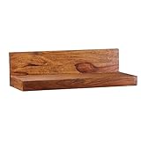 möbelando Wandregal Mumbai Massiv-Holz Sheesham Holzregal 60 cm Landhaus-Stil Hänge-Regal Echt-Holz Wand-Board Natur-Produk