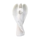 Artgenius Antike Sandstein Betender Engel Statue, 22,4 cm abstrakte Engel Figur und Skulptur für Dekoration, Geschenk (weiß)