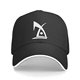 Basecap Deus Ex-Logo, kein Text, schwarzes klassisches T-Shirt, Baseballkappe, Angelkappen, Vintage-schwarzer Derby-Hut, Hut für Damen und H