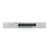 Zyxel 5-Port Gigabit Web / Smart Managed PoE+ Switch mit einem Budget von 60 Watt, Lifetime Garantie [GS1200-5HPv2]