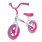Chicco Pink Comet Laufrad für Kinder 2-5 Jahre, Kinder Laufrad fürs Gleichgewicht, mit höhenverstellbarem Sattel und Lenker, max. 25 kg, Weiß/Pink - Spielzeug für Kinder 2-5 J