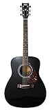 Yamaha F370 Westerngitarre schwarz - Hochwertige Dreadnought-Akustikgitarre für Erwachsene & Jugendliche - 4/4 Gitarre aus H