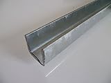 B&T Metall Stahl U-Profil VERZINKT 20 x20 x 1,5 mm gleichschenklig in Längen à 2000 mm +/- 5 mm S235 (1.0038 ST37) Bordwandprofil Einfassprofil verzink