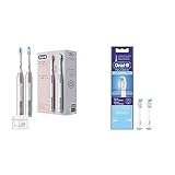 Oral-B Pulsonic Slim Luxe 4900 Elektrische Schallzahnbürste/Electric Toothbrush & Pulsonic Clean Aufsteckbürsten für Schallzahnbü