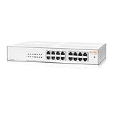 Aruba Instant On 1430 16-Port Gb Unmanaged Layer-2-Ethernet-Switch | 16x 1G | Lüfterlos | EU-Kabel (R8R47A#ABB)