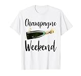 Champagner-T-Shirt für Damen, für Wochenende T-S