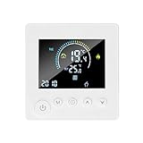 TUYA WiFi-Thermostat, Temperaturregler, Wasser, Elektrische Fußbodenheizung, TRV 16A, Digitales LCD-Display, Wandmontage, Langlebig