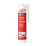 Alfa Dach-Dicht 300 ml Profi-Qualität transparente Abdichtungsmasse hoch elastisch schimmelbeständig für Risse, Fugen, Ränder, Leckstellen,