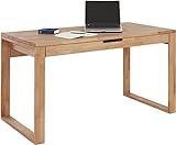 TaBoLe Schreibtisch mit Schublade Buche massiv geölt 140x70