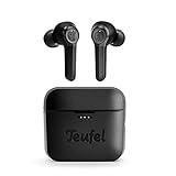 Teufel AIRY TWS Kabellose In-Ear-Kopfhörer - Linear-HD-Töner, Bluetooth 5.0, Spritzwasser-Schutz, 26 Stunden Wiedergabe, Freisprecheinrichtung, Touch-Bedienung - Schw