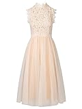 APART Fashion Damen Kleid Dress, Creme, 40 EU