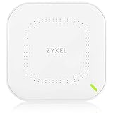 Zyxel Cloud WiFi6 AX1800 Wireless Access Point (802.11ax Dual Band), 1,77 Gbit/s, Verwaltbar über Nebula APP oder Standalone, bis zu 4 Separate WLAN-Netzwerke, PoE, Netzteil inklusive [NWA50AX]