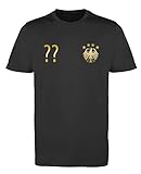 Comedy Shirts Trikot - DE - WUNSCHDRUCK - Herren Trikot - Schwarz/Gold Gr. L