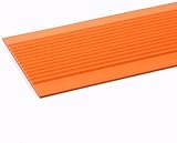 Treppe Kantenband Nasenprofil-Treppenstufe, flacher Anti-Rutsch-Streifen für weiche PVC-Kindergartentreppen, geeignet für Stufen, Marmorböden, selbstklebende Laminierstreifen-Orange||200*4*0.3CM