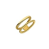 Purelei® Mau Ring (Gold, 54), Damen Ring aus langlebigem Edelstahl, Wasserfester Schmuck