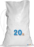 20 ELBSACK Hochwasser Sandsäcke groß 40x60cm. PP Gewebesäcke zum Befüllen, genutzt von THW Feuerwehr Bund. Ungefüllte leere Sandsäcke Gewebesäck