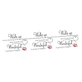 DOITOOL 3 Sätze Inspirierende englische Wandaufkleber Waldwandaufkleber Wandaufkleber für das Schlafzimmer wall stickers for room motivationssprüche Wanddekorationen wandtattoo bü