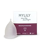 MYLILY® Menstruationstasse | 100% medizinisches Silikon I Periode I Nachhaltig & kostensparend I Menstrual Cup | Frei von BPA und Latex | wiederverwendbar I 5 Größen (M1)