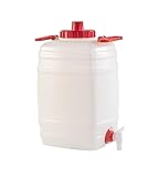 Wasserkanister, Getränkefass aus Kunststoff, Trinkwasserkanister, Wasserbehälter, Camping, Getränkekanister (20 Liter)