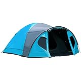 PORTAL Blackout Zelt 3-4 Perosonen mit Vorzelt Camping Kuppelzelt 4000mm wasserdicht Familienzelt Festivalzelt Outdoor für Camping R