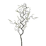 creativ home Künstlicher KORKENZIEHERHASEL ca. 69cm. Hasel-Zweig mit Trieben, Haselnusszweig, Kunstpflanze, Dek